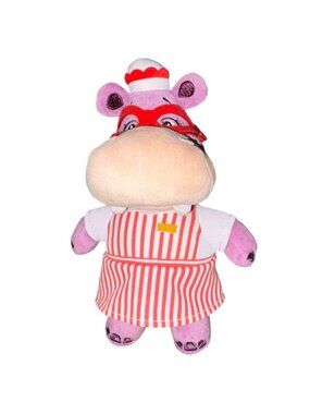 Disney Jr Doc McStuffins 8'' Hallie Hippo Bean Bag Plush Doll-GUC